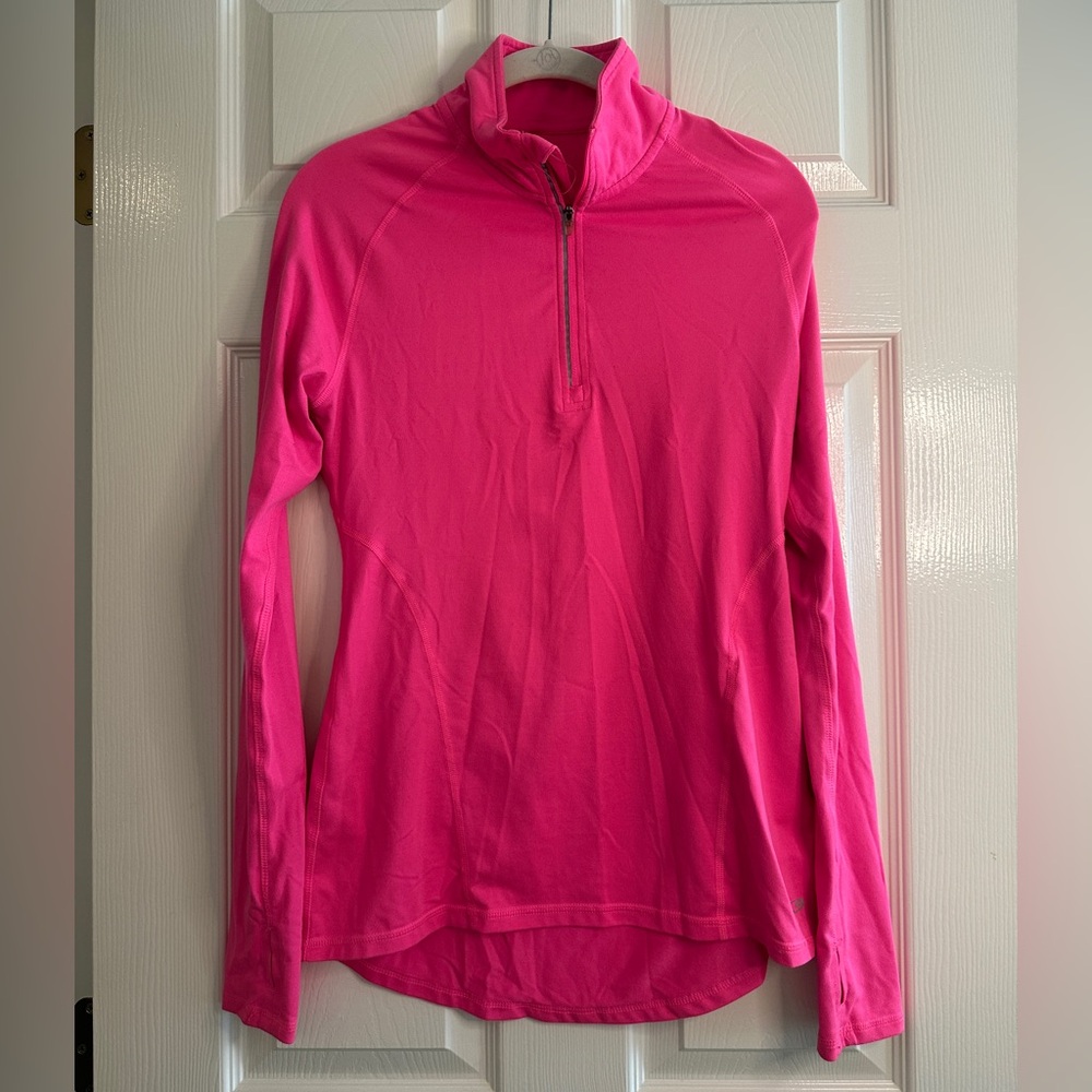 Champion Women's Bright Pink Quarter-Zip Pullover